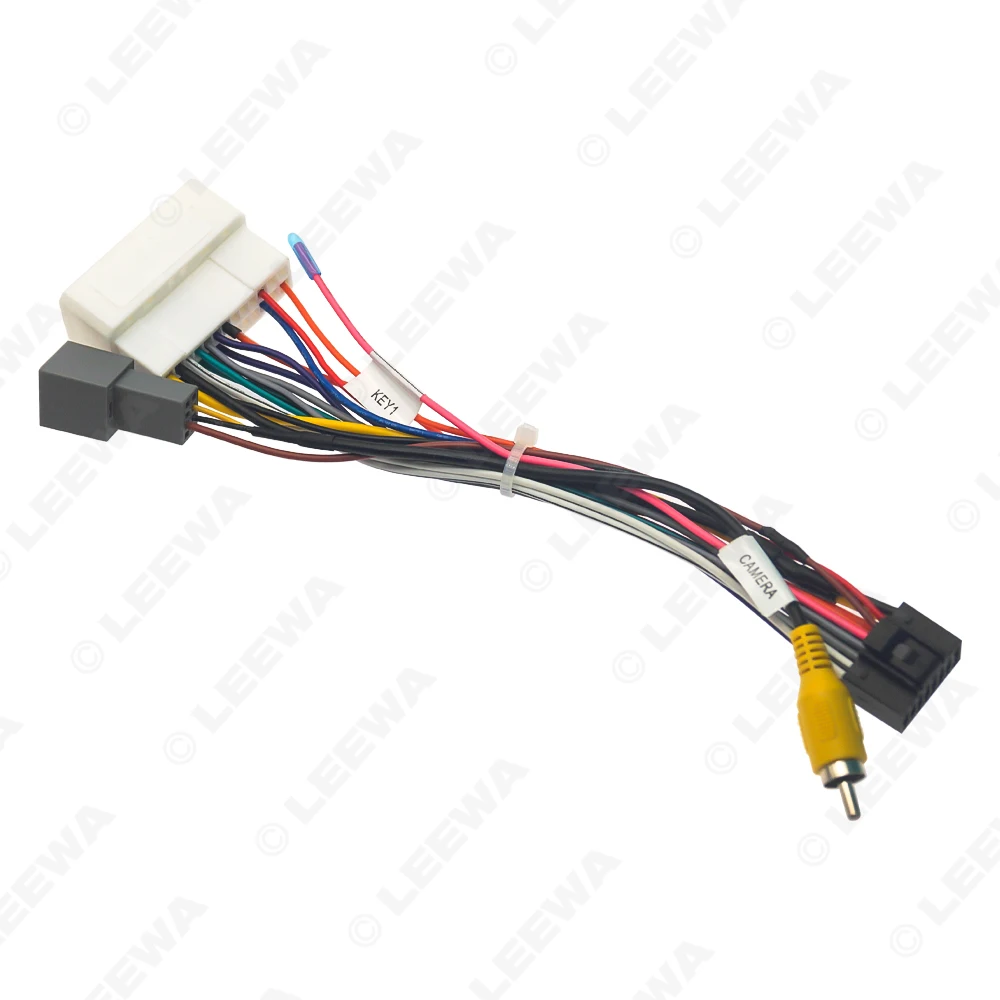 LEEWA سيارة 16pin سلك الطاقة الأسلاك تسخير محول لميتسوبيشي أوتلاندر 2021 راديو سلك تركيب رئيس وحدة # CA5927