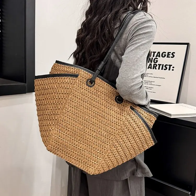 

Элегантная дизайнерская кожаная сумка-тоут для женщин: вместительная, однотонная, для повседневного использования, модная сумка для подгузников