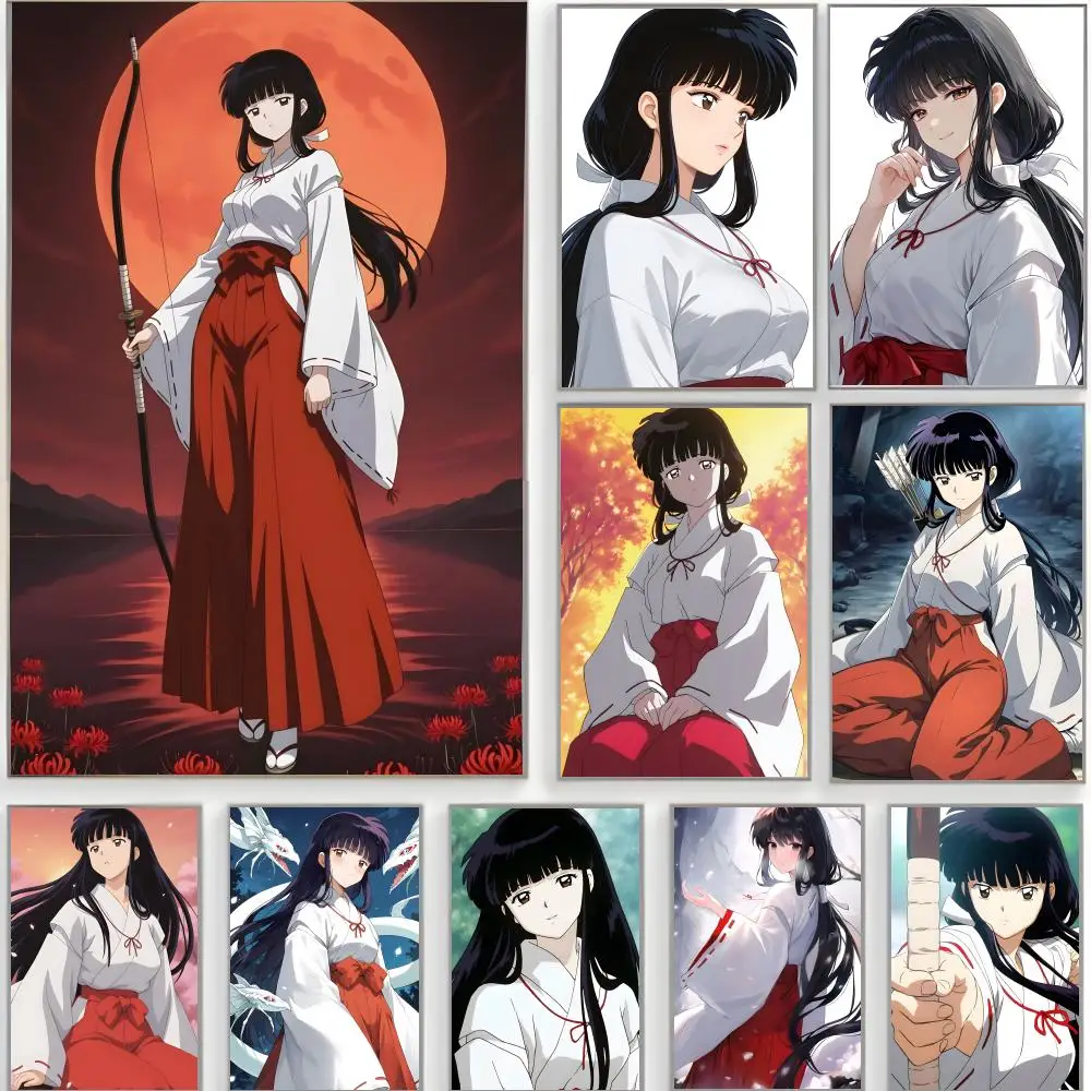romantic anime Inuyasha Poster Classic Wall Art  Home Decor  Peel and Stick Unframed