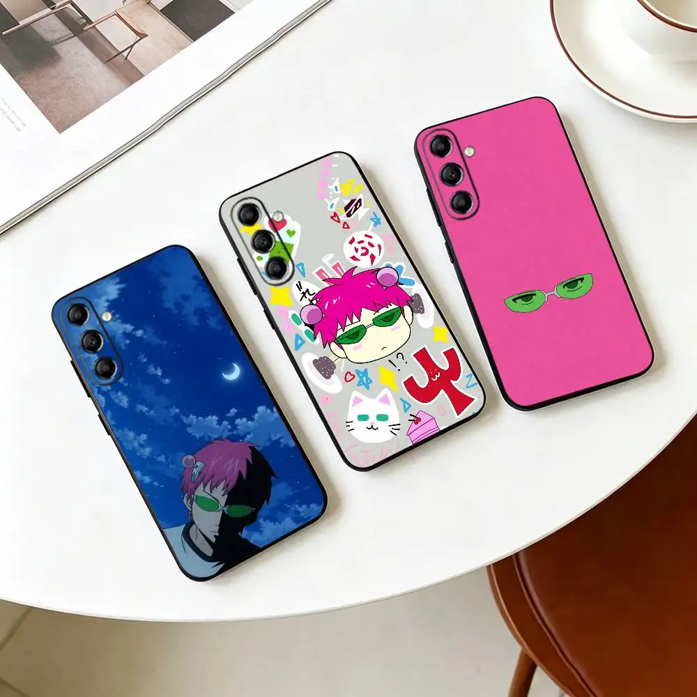 K-Kusuo Saiki  Phone Case Black Silicone Soft For Samsung Galaxy A73,A72,A71,A70,A53,A52,A51