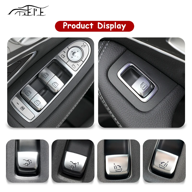 Window Switch Repair Button Caps Cover Door Window Glass Lift Control For Mercedes Benz E C GLC Class Coupe W205 W253 W213 E300