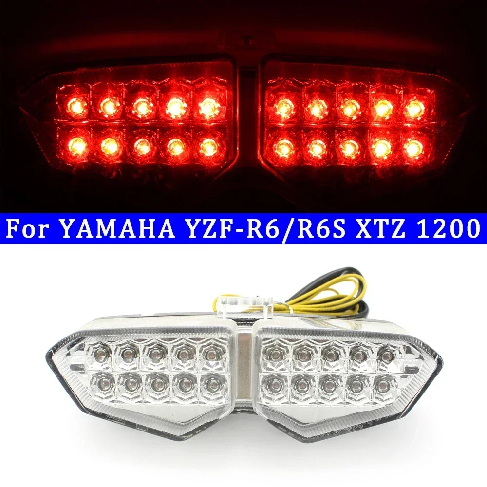 

For YAMAHA YZF-R6/R6S XTZ 1200 Motorcycler Integrated Parts LED Rear Tail Light Brake Taillight Turn Signals Blinker Accessories