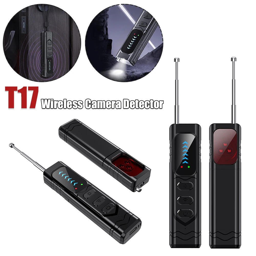 Camera Detector Hidden Device GPS Detector Bug Detector Wireless Signal Scanner Camera Finder for Travel Hotel Accessorie