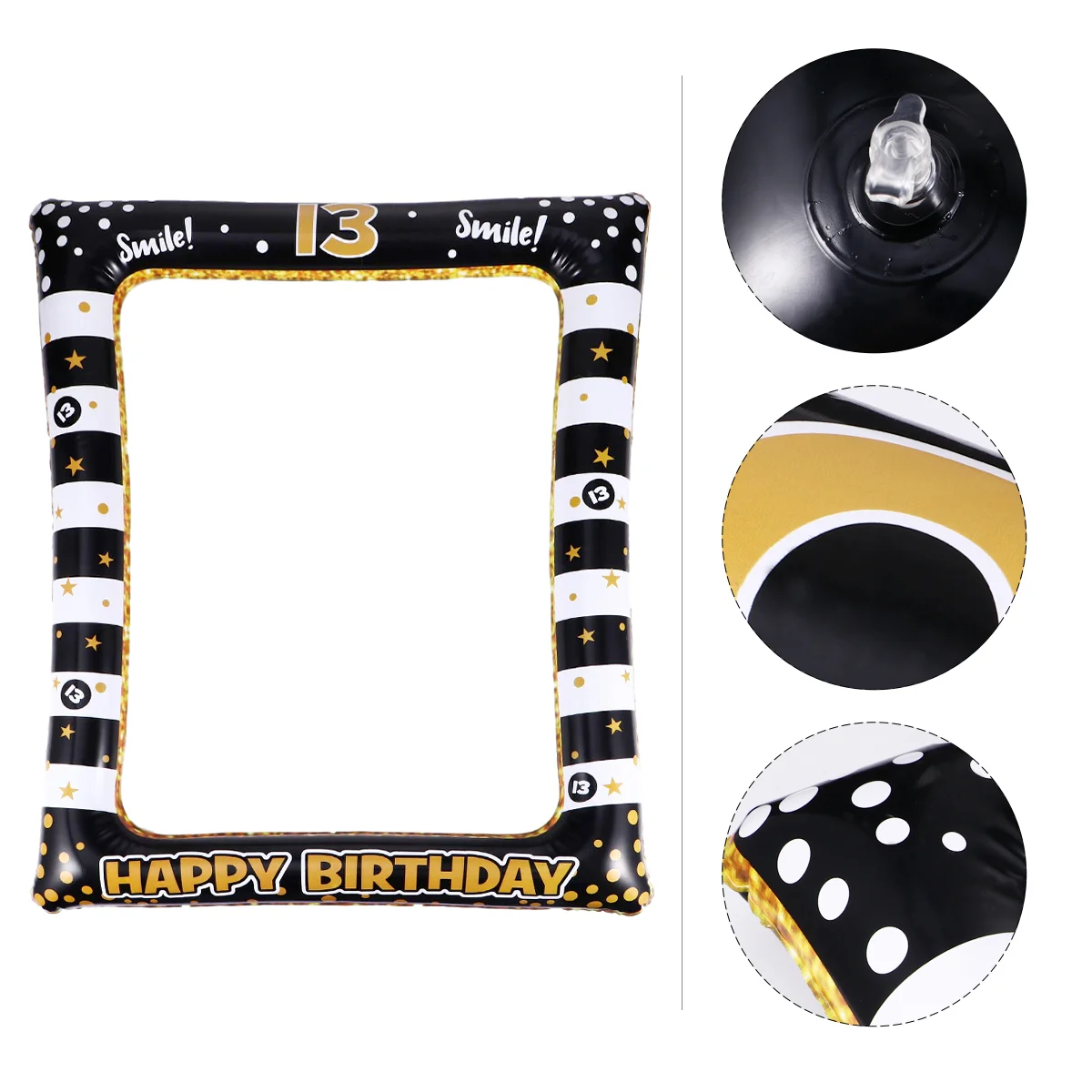 Inflatable Photo Frame Birthday Party Supplies Wedding for Age 13 Prop Plastic Festival Props Holder