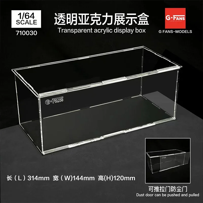 G-Fans 1:64 Assemble Acrylic Case- Size L 314 x W 144 x H 120mm