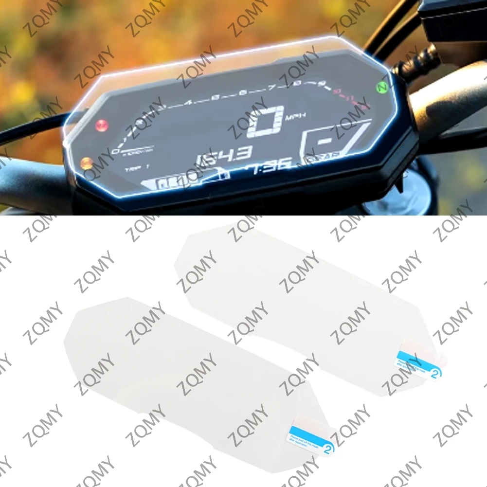 For Yamaha MT07 FZ-07 2021 2022 Speedometer Dashboard Screen Protector Film Cover Motorcycle Accessories 2Pcs/Set