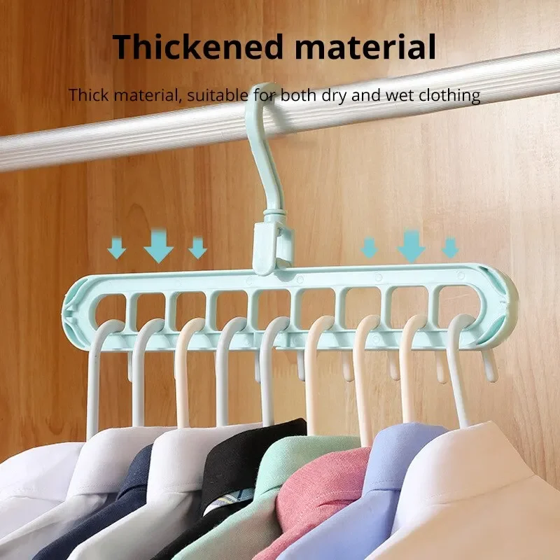 1 Pc Magic Multi-port Support hangers for Clothes Drying Rack Multifunction Plastic Clothes rack drying hanger Storage Hangers