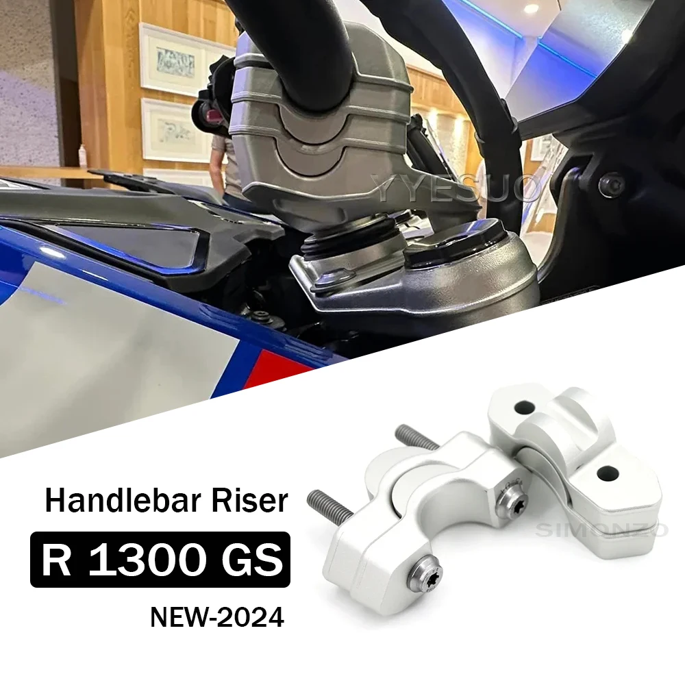 

Handlebar Riser R1300 GS Motorcycle Handlebar Clamp Extend Adapter CNC Aluminum Handle Riser Clip For BMW R1300GS Accessories