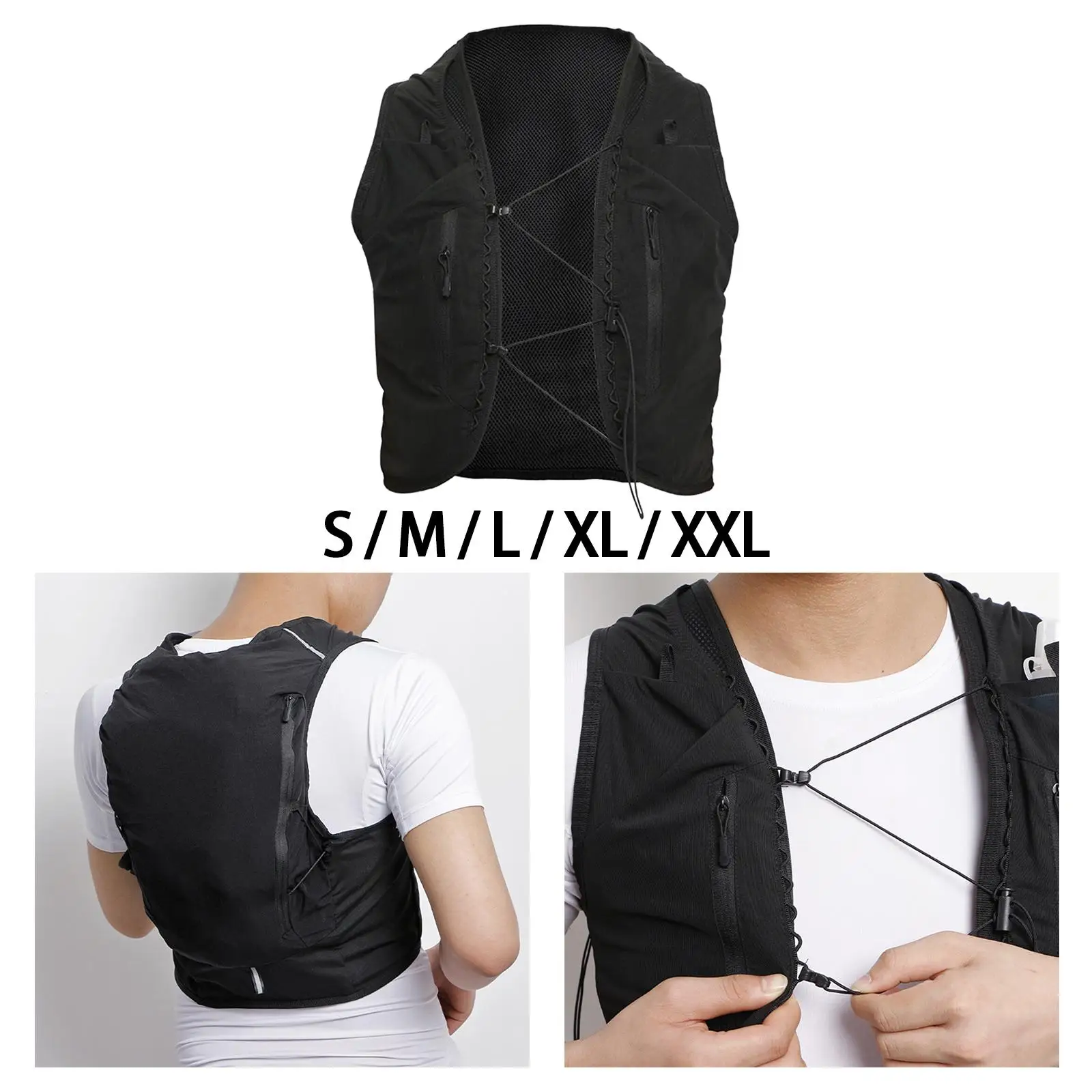 Hydration Vest Sports Bag Running Gear with Multiple Pockets for Men Women image 2