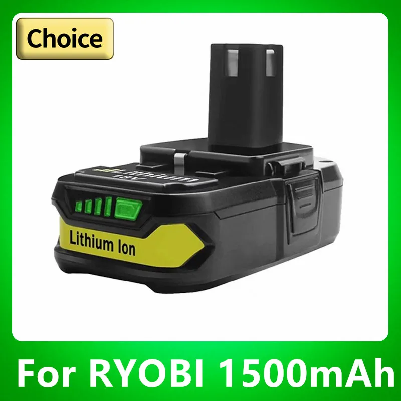 100% Capacity 18V 1500mAh Li-Ion For Ryobi Hot P108 RB18L40 Rechargeable Battery Pack Power Tool Battery Ryobi ONE