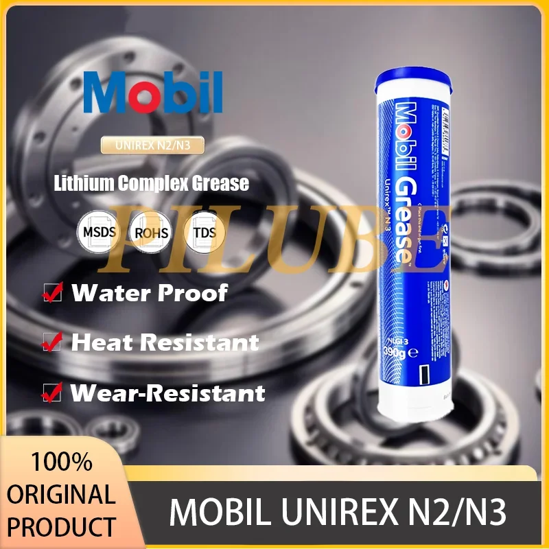 Mobil UNIREX N2/N3 Grease High-Performance Lubricant for Rolling Bearings and Industrial Applications Original Product