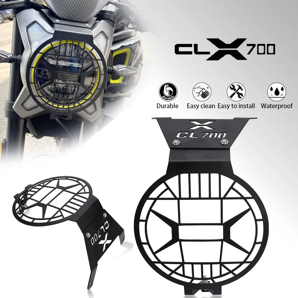 

700CLX CLX700 2025 Motor Headlight Guard Grille Cover Protection FOR CFMOTO CF MOTO 700 CLX 700 CL_X 700 2020 Stainless steel