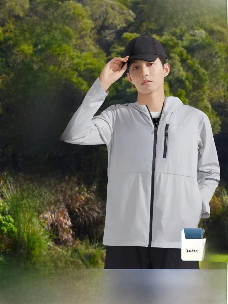 

Bosideng мужская летняя легкая уличная шляпа солнцезащитная одежда дышащая кулачковая камера неисправномерная свободная посадка UPF00 +