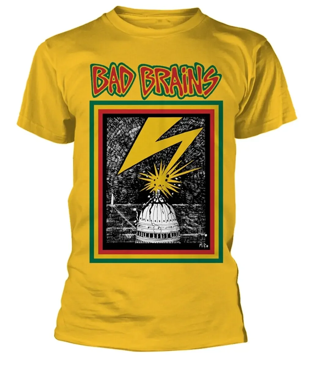 Bad Brains Yellow T Shirt New Official