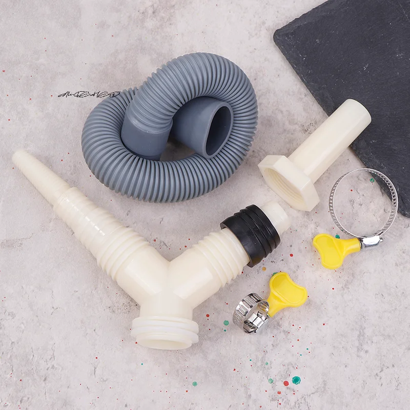 

Extended Drainage Tee Adapter for Washing Machine & Dryer - Drainage Pipe Fitting with Hose for Home Laundry Drain System