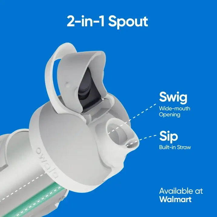 Owala FreeSip Stainless Steel 24oz, White