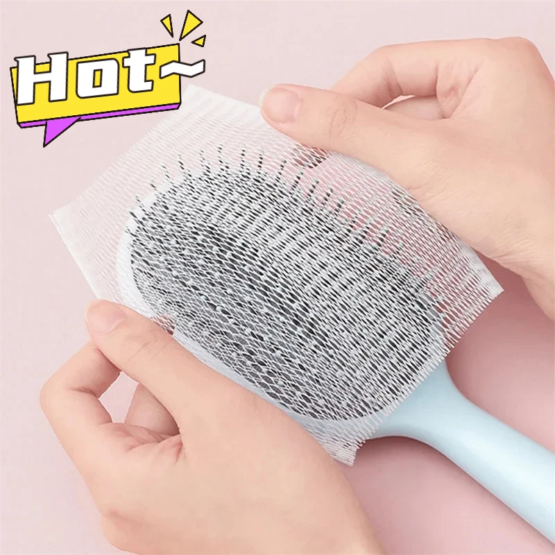 Clean The Comb Protection Net Hair Clean Portable Air Cushion Extraction Type Cleaning Cloth Cleaning Sheet Comb Pet