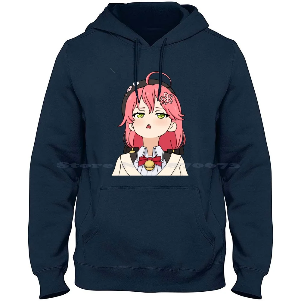 Sakura Miko Upset 100% Cotton Hoodie T Shirt Hololivejp Anime Japan Sakura Miko