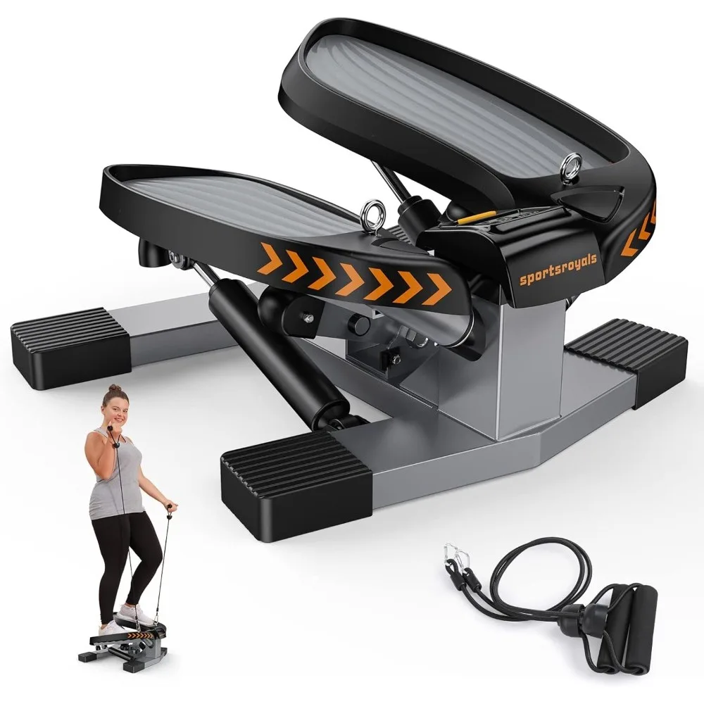 

Stair Stepper for Exercises-Twist Stepper with Resistance Bands and 330lbs Weight Capacity