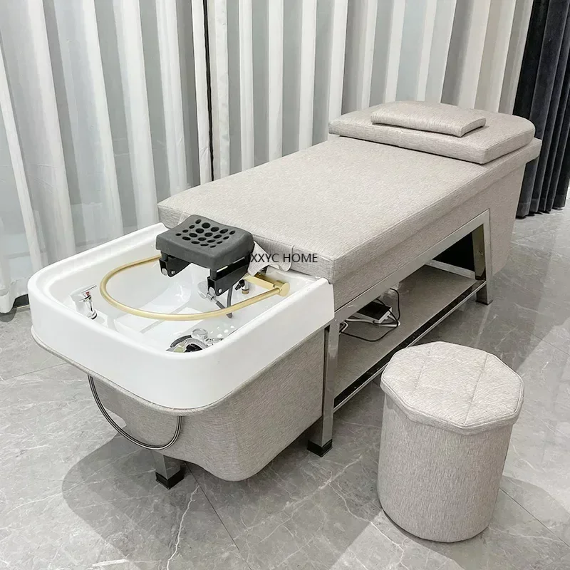 

Shower Head Shampoo Chair Hair Stylist Water Circulation Shampoo Bed Wash Hair Silla Peluqueria Furniture MQ50SC