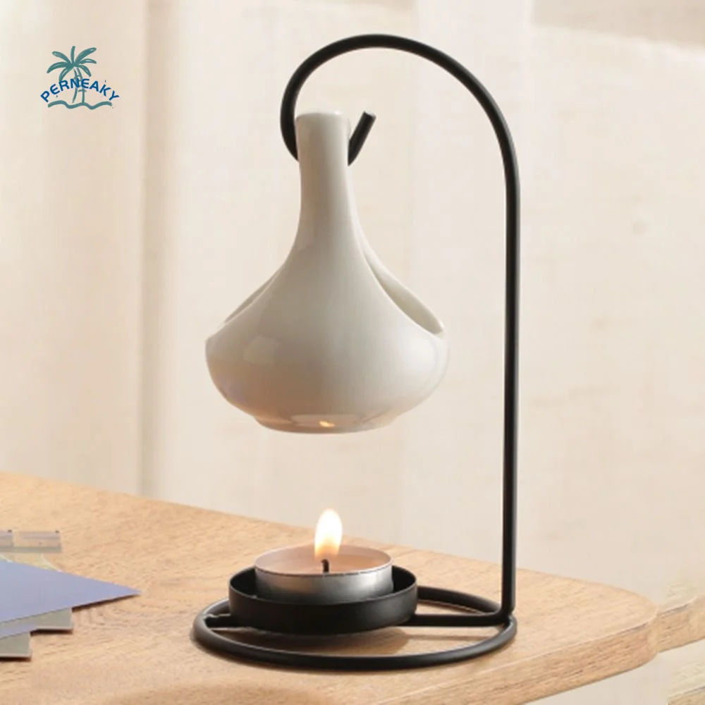 Difusor de Aromas Creativo para Aceites Esenciales, Quemador de Aromaterapia Colgante Vintage, Portavelas Decorativo