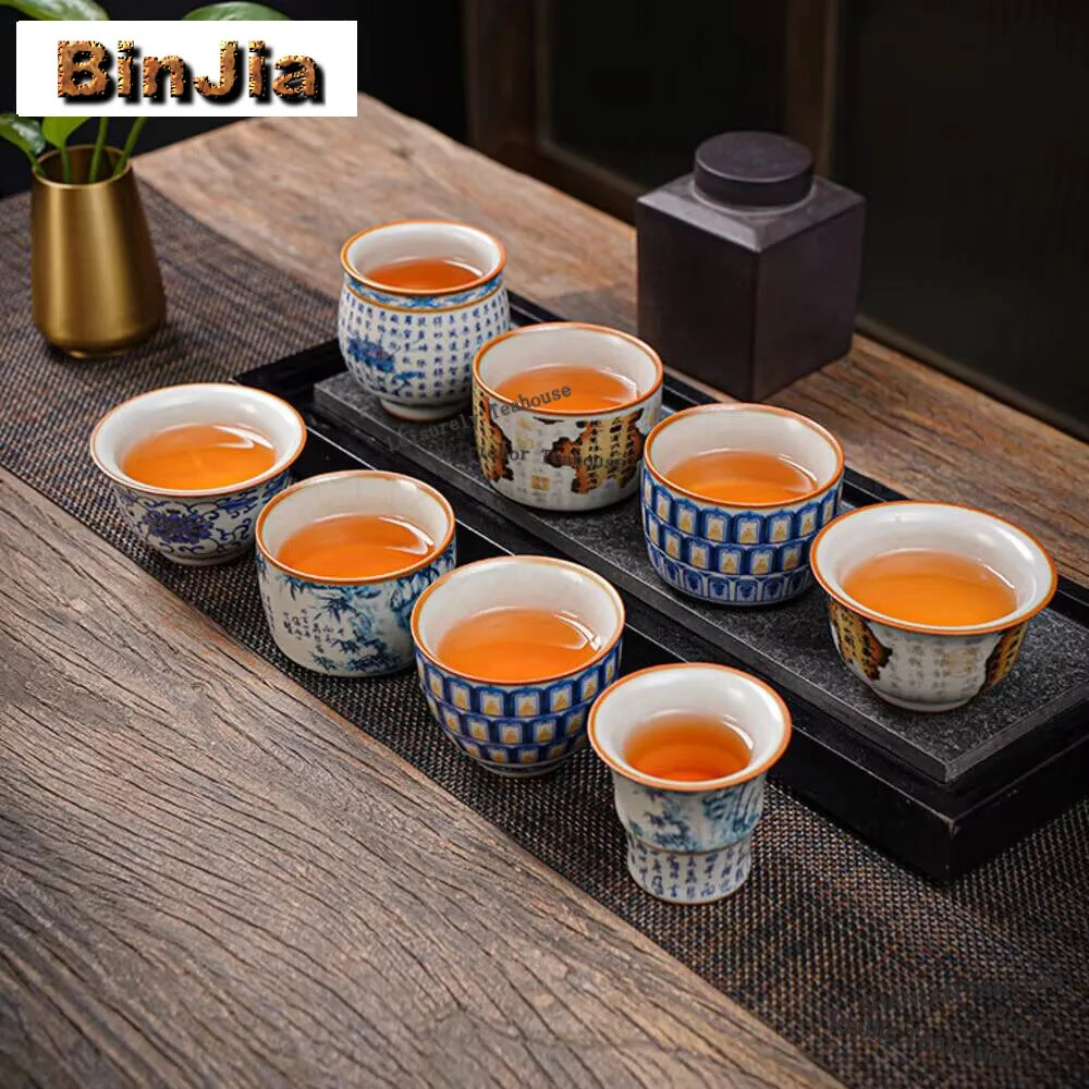 

Retro Ru Kiln Ceramic Teacup Personal Meditation Cup Travel Handmade Tea Bowl Master Tea Cup Bowl Chinese Tea Set Accessories