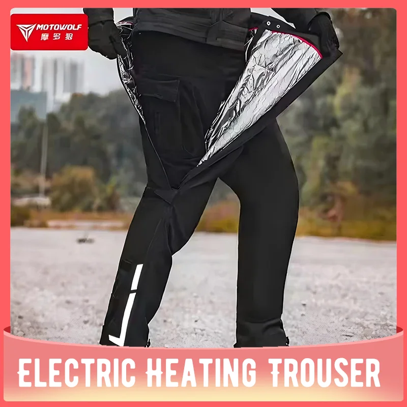 

Motorcycle Riding Electric Heating Quick Release 600D Oxford Motorcycle Pants Windproof Warm Heating Trouser Electric Thermal