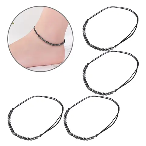 [2+2] (자석발찌 NO.3 2P+2P=총4P) 패션 구슬 알 매듭 자석 발찌 팔찌 남성 여성 메탈 쥬얼리 남녀공용 악세사리