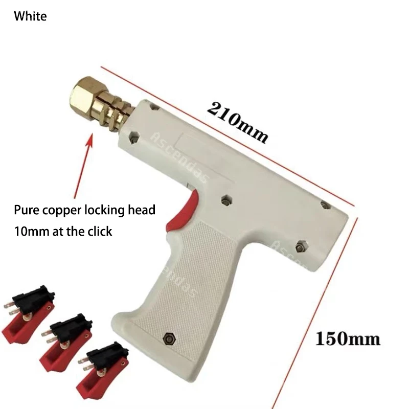 Professional Spot Welding Gun Car Dent Repair Machine Parts Brass Chuck Spotter Studder Welder Pistol with 3 Extra Tri