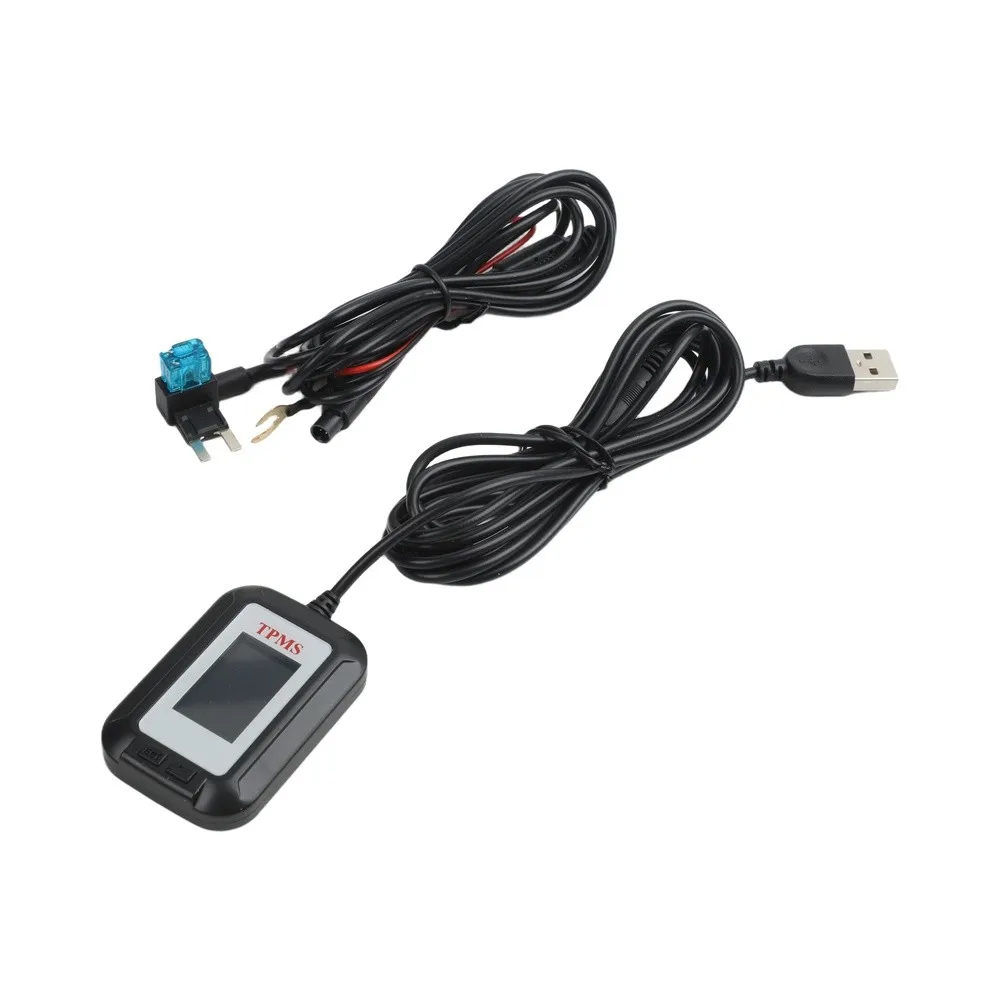 Dual Display Wireless for tpms Road Trips 5.8*4*1.35cm External Tire Pressure Sensors Pressure Sensor 12V ACC Power