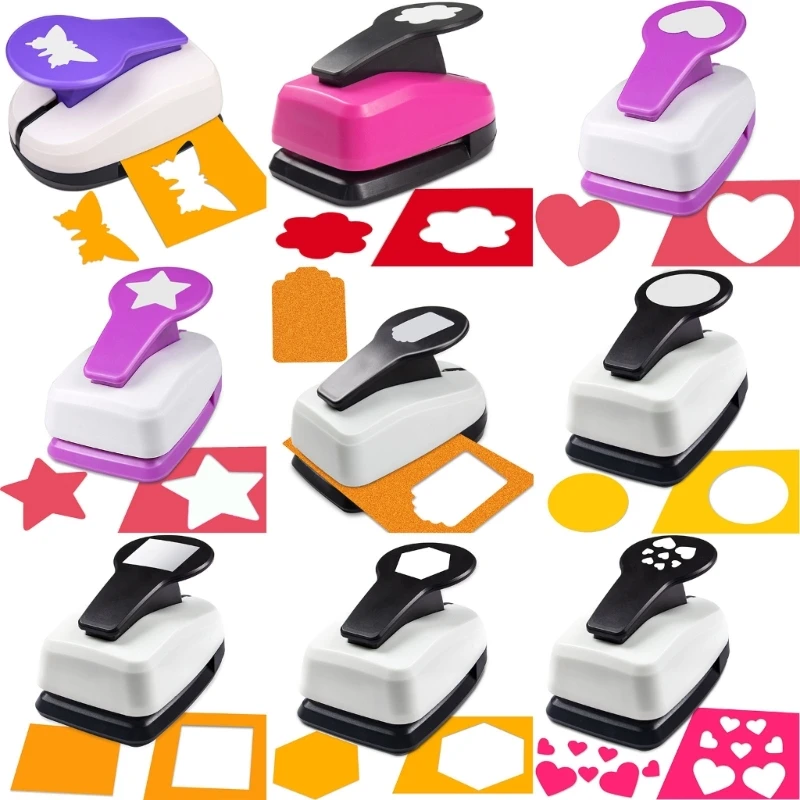 多目的紙パンチャー単穴パンチャークリエイティブパターンパンチングマシンアートクラフトカード作成スクラップブッキング用