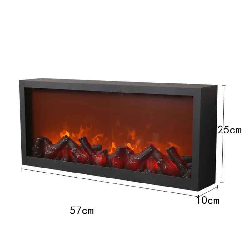 CX024AX American Creative Decorative Fireplace Home Art Deco Retro Living Room Dining Room Wall Hangings Electronic Flame