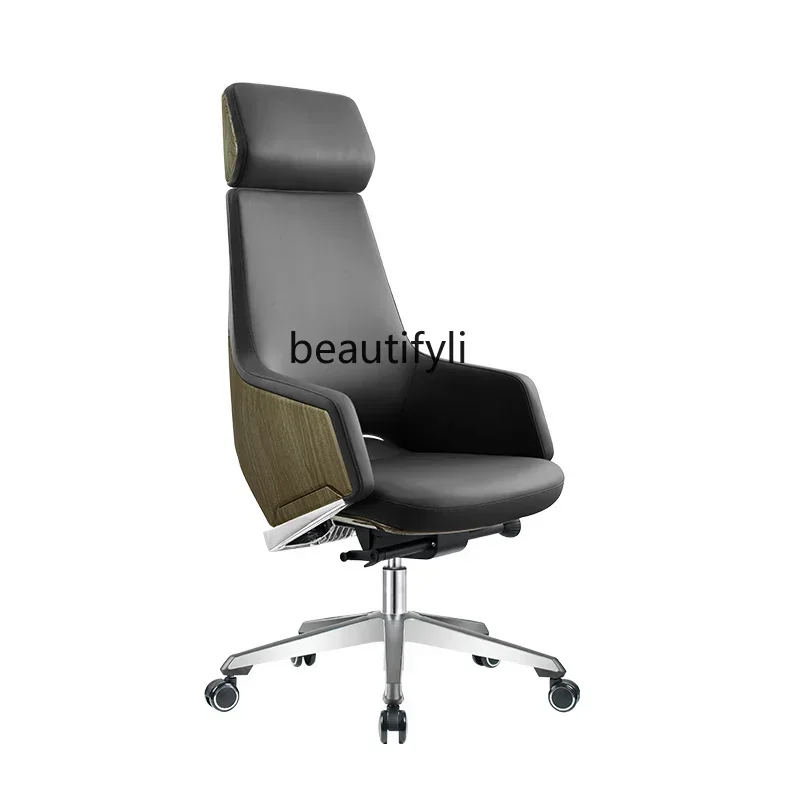 

C Light luxury boss chair comfortable sedentary office can lie ergonomic computer business class chair