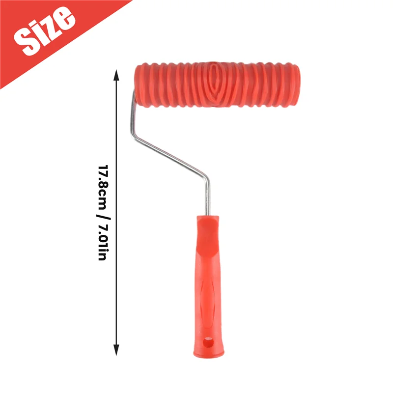 -AT37 Wood Grain Tools, 4Pcs Wood Grain Roller Painting Tools Texture Pattern With Handles Texture Tool Paint,For Wall Room