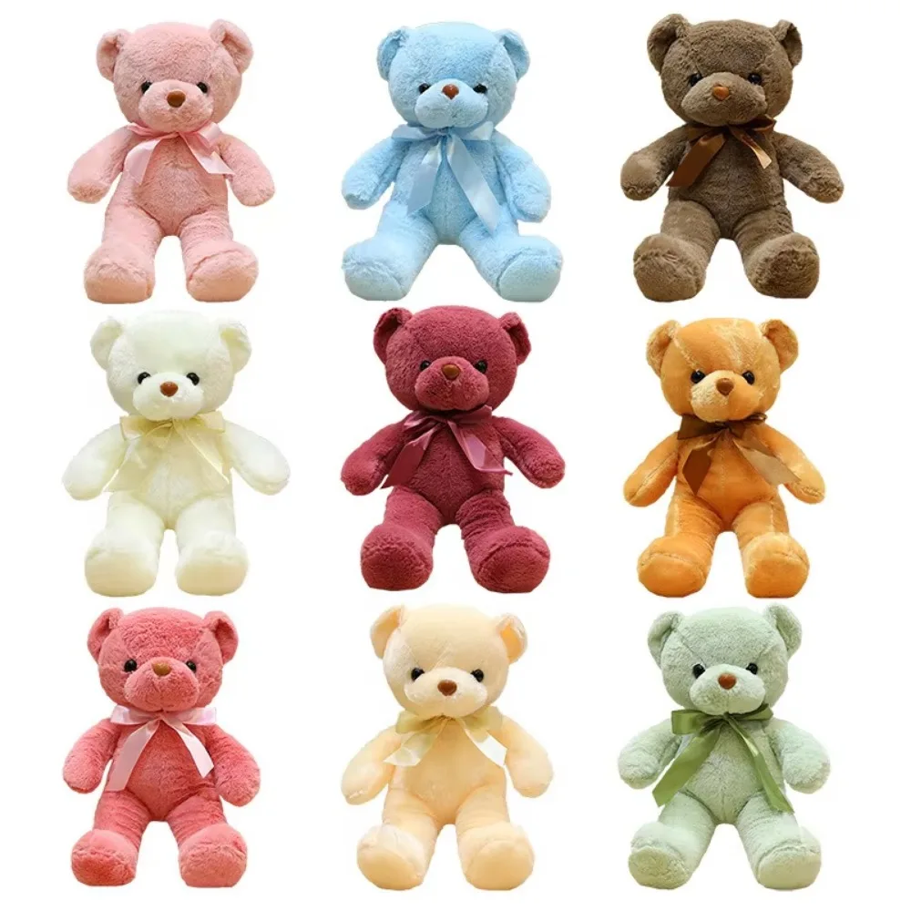 Teddy Bear 10 Colors Cute Living Room Sofa Color Doll Bear Pillow Doll Plush Toy Girl Birthday Holiday Gift Wholesale Price Larg