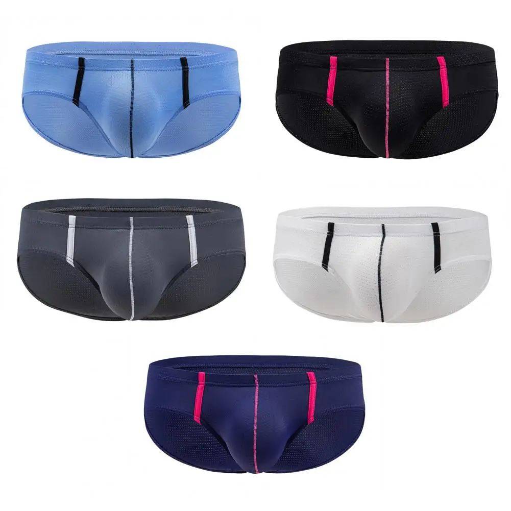 

Comfortable Underpants Breathable Mesh Breathable Low Waist Pouch Briefs Spring Summer Autumn Winter Slim Fit Elastic Underwear