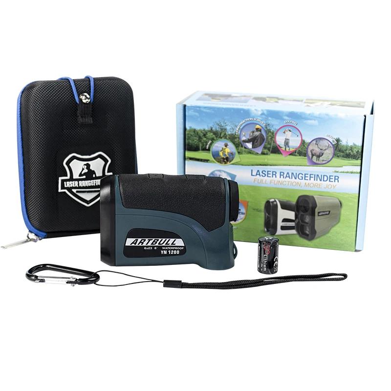 1200 متر جولف تلسكوب ليزر Rangefinder الصيد جولف المدى مكتشف مقياس مسافات في الهواء الطلق