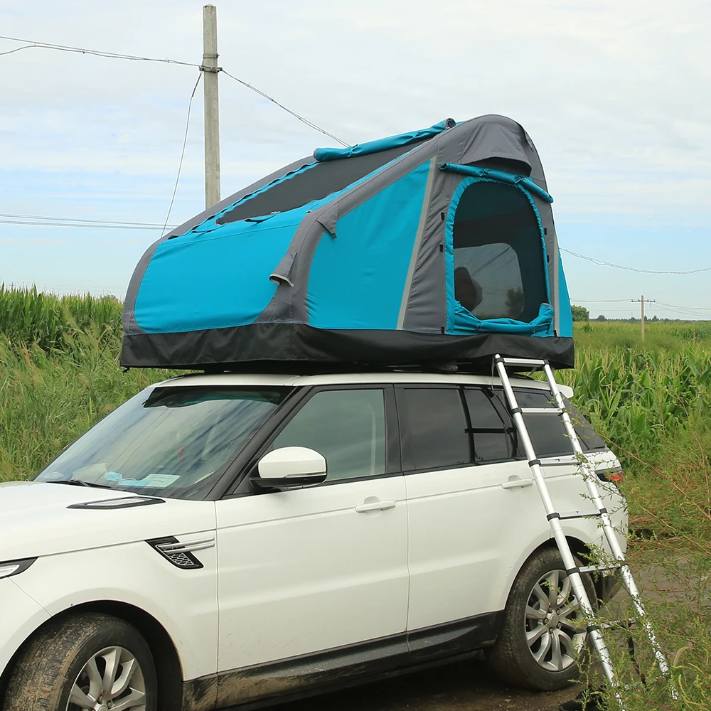 Wholesale Luxury Folding Double Layer Roof Top Tent Auto Car Camping Inflatable Waterproof Rooftop Tent