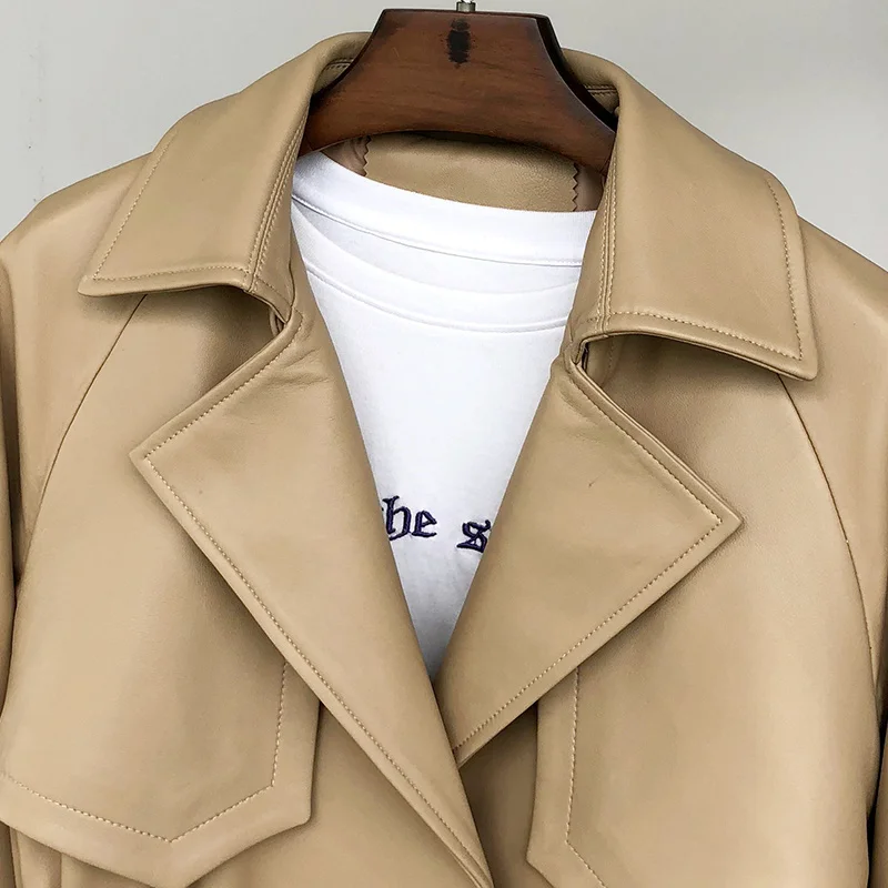 2023 New Super Quality Genuine Sheepskin Women's Leather Jacket Spring Autumn Women's Clothing Coat Female Mujer Chaqu