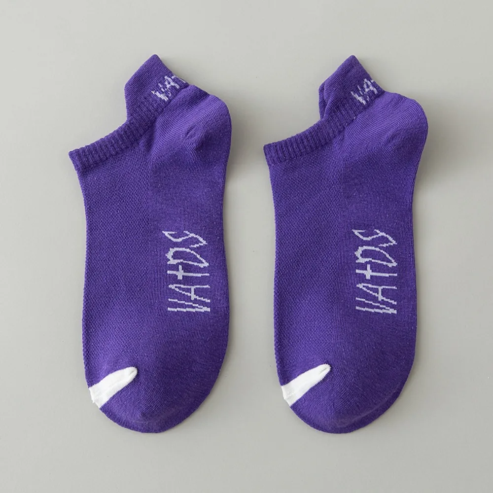 Reinforced Heel Color Breathable Quick-Drying Cushioned Ankle No Show Socks Short Low Cut Socks Socks Athletic Sports Socks