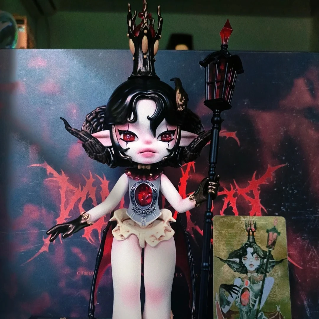 20cm Cthulhu Black Goat Dominator Svia Figure Myth Angel Doll with Wings Vintage Gothic Beauty Designer Toy Art Collection Model