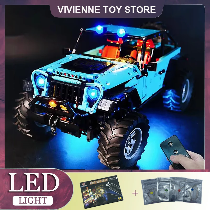 LEGO T5010 SUV車用LEDライトキット,LEDライトのみ,ブロックなしのモデル,rc,diy