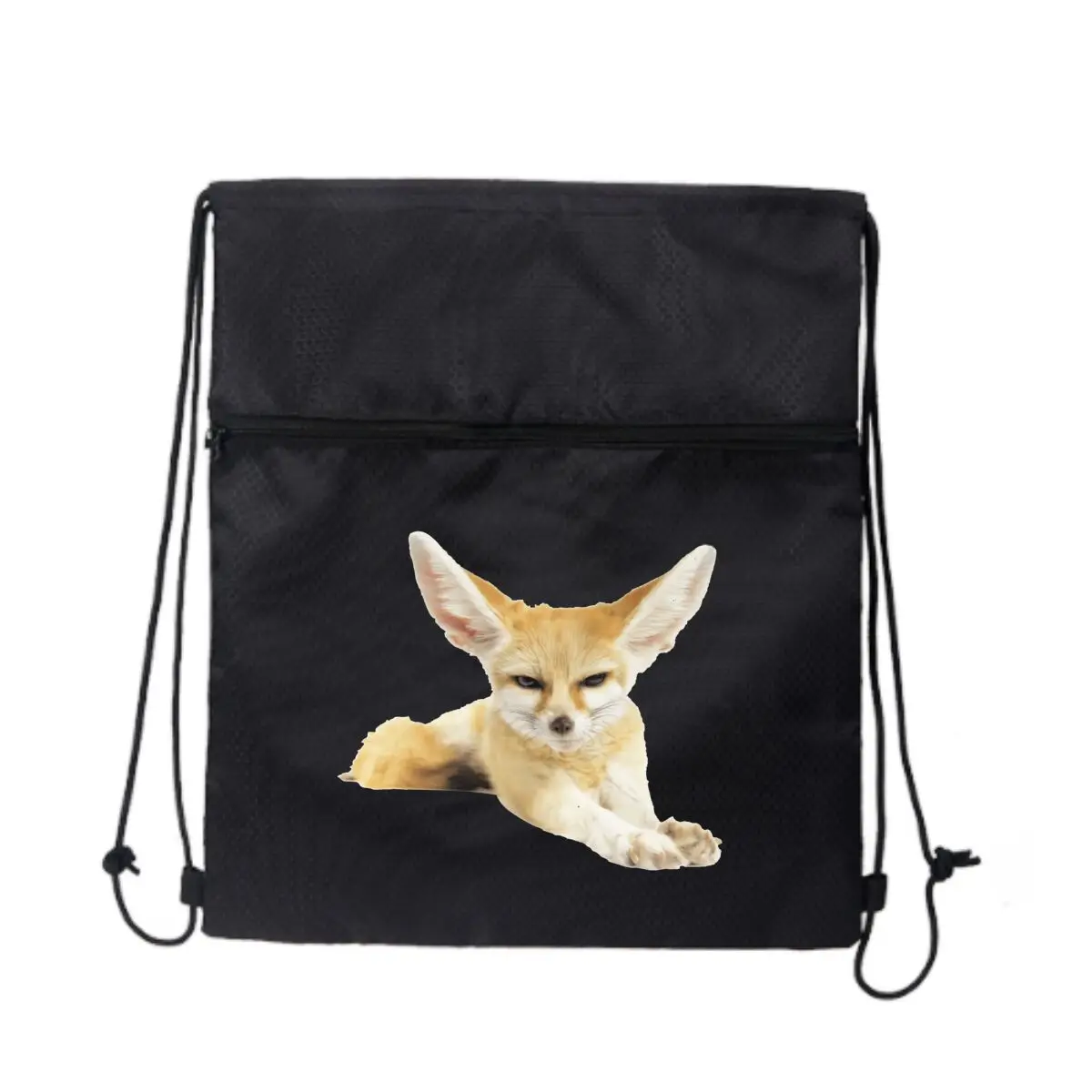 

Супер стильный рюкзак Fennec Fox The Desert's Cutie на шнурке для мужчин и женщин, легкий повседневный повседневный рюкзак для переноски