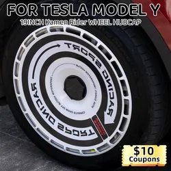 19 Inch Hub Cap Wheel Hubcap High Performance Full Cover Original Replacement Wheel Cap Cover Accessorie  For Tesla Model Y 2023