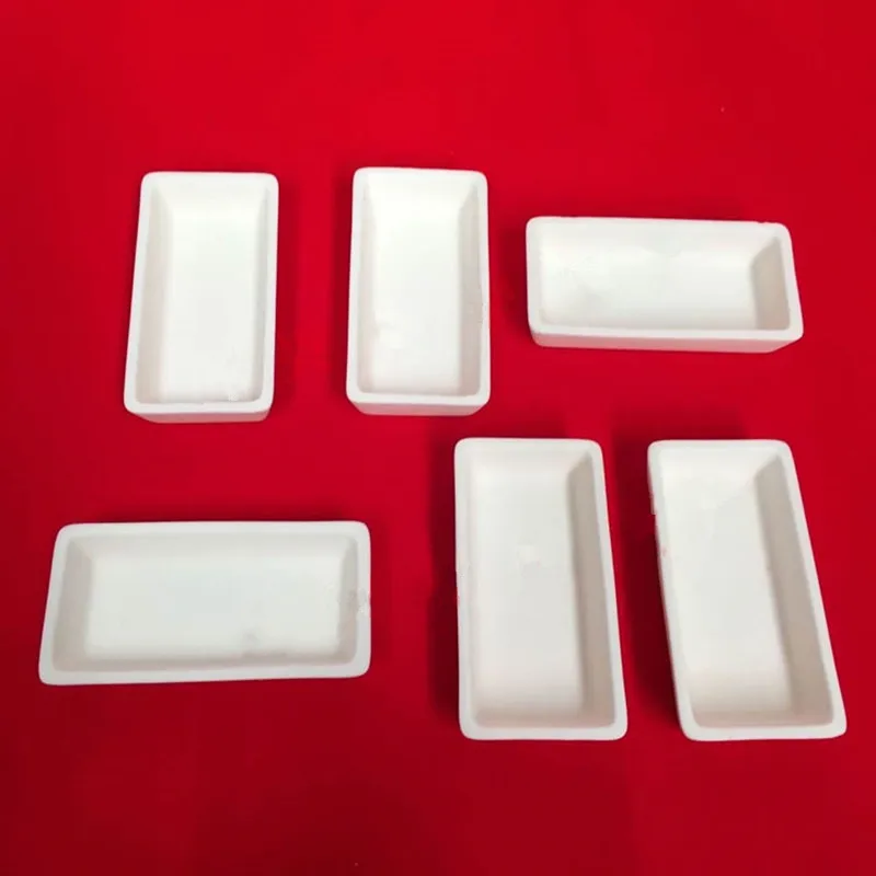 Trapezoidal Corundum Boat  / 99.3% Alumina Crucible / Corundum Crucible / Al2O3 Ceramic Crucible / Sintered Crucible