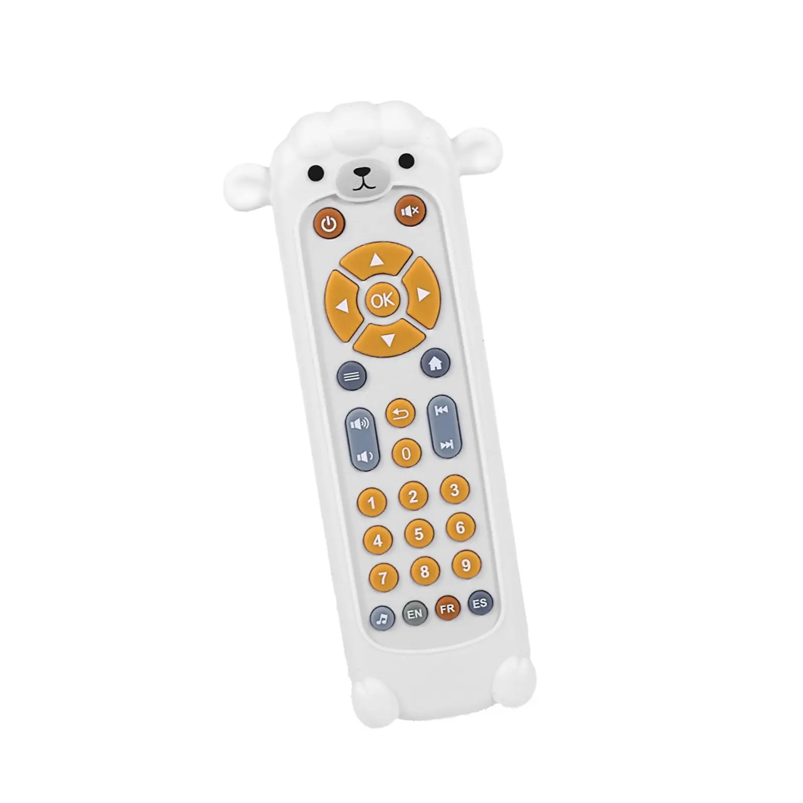 Baby Remote Control Toy TV Remote Toy Sensory Toy with Silicone Cover English