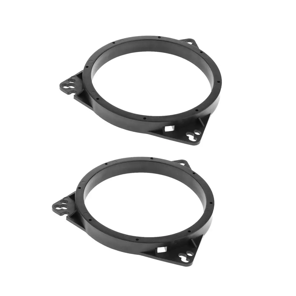 2 Pieces 6.5 Inch Black Plastic Speaker Adapter Mount Bracket Ring for Toyota Universal Solid Horn Pad