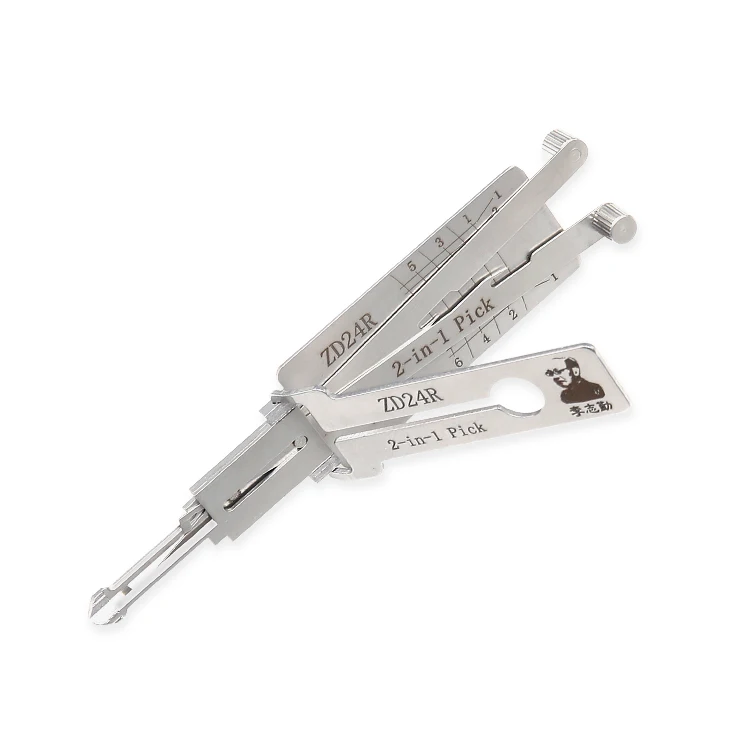 Li Zhiqin ZD24R Lock Pick Tool Flat Milling Lis Two in One Model Professional Locksmith Repair Tools