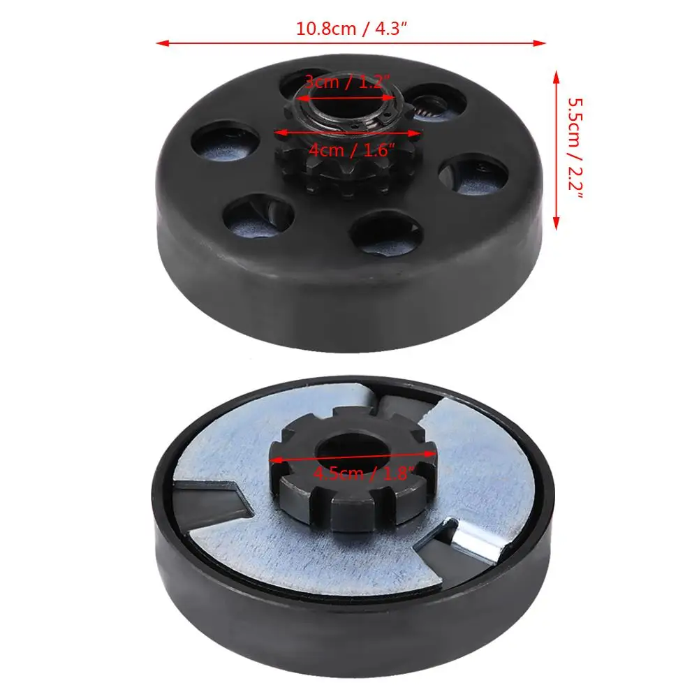 قابض الطرد المركزي 3/4 بوصة تتحمل 12 سنًا # 35 مجموعة براغي سلسلة لـ Go Kart للدراجة الصغيرة 6.