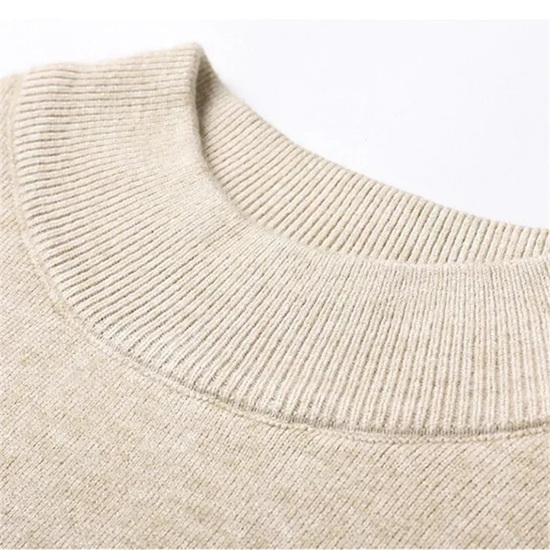 Brand New Men's Cashmere Sweater Soft O-Neck Male Knitwear Pullovers Winter Warm luxury Woolen Sweater for MEN Slim Knitwear